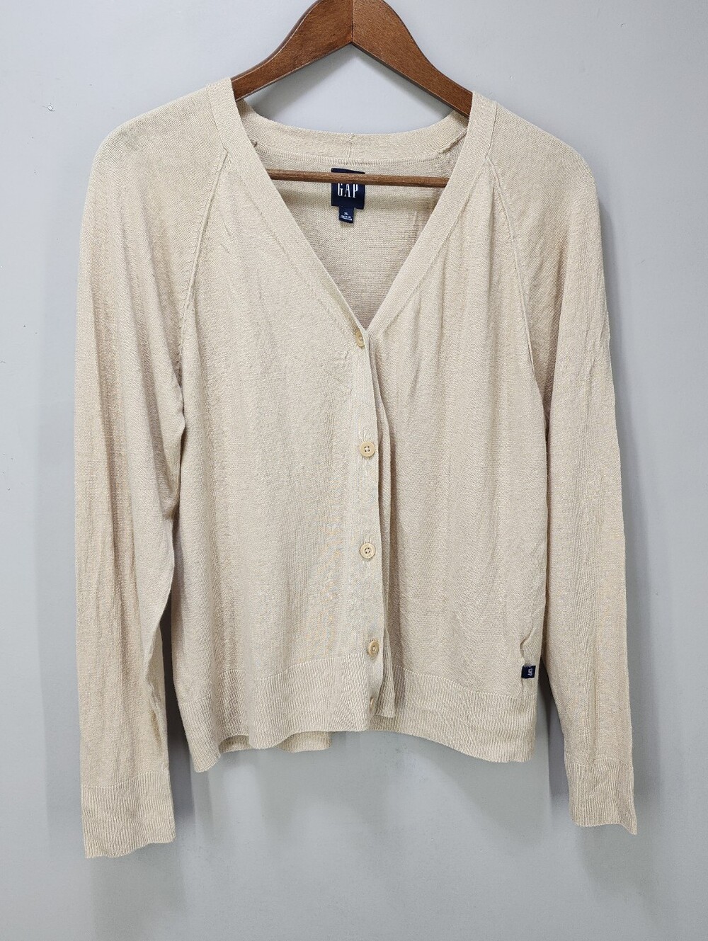 Gap Linen-Blend Lightweight Cardigan